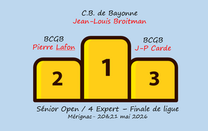 Senior Open / 4 expert, finale de ligue