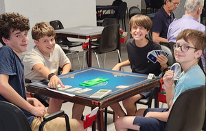 Le BCGB a honoré  ses champions du bridge scolaire lors du tournoi de régularité du 3 juillet