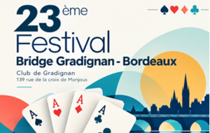 23e Festival 2026 du BCGB ,  paire open, le 11 novembre 2026, 15H, parc de la tannerie, Gradignan