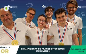 L' équipe gagnante de ces interclubs, à gauche Philippe Bellosta