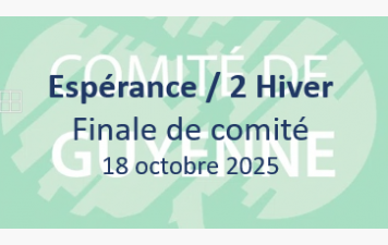 FINALE DE COMITE   DE L'ESPERANCE / 2 HIVER : PODIUM 100 % BCGB !