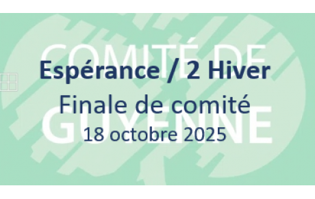 FINALE DE COMITE   DE L'ESPERANCE / 2 HIVER : PODIUM 100 % BCGB !
