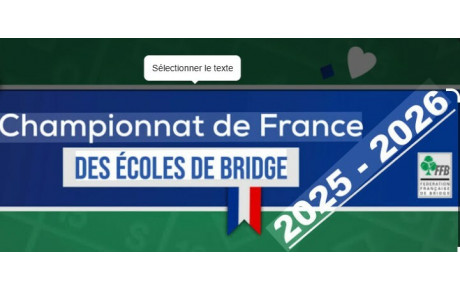 Championnat de France des écoles le 15 janvier 2026
