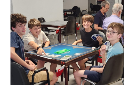 Le BCGB a honoré  ses champions du bridge scolaire lors du tournoi de régularité du 3 juillet